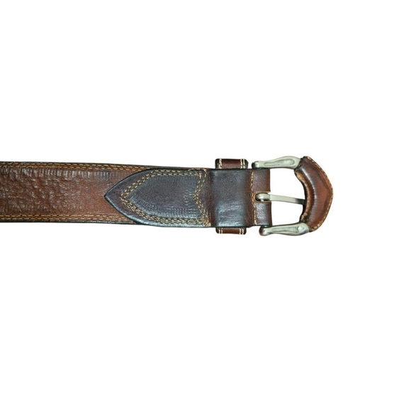 Genuine Leather Men's Belt With Removable Buckle Size 90 - Picture 6 of 8